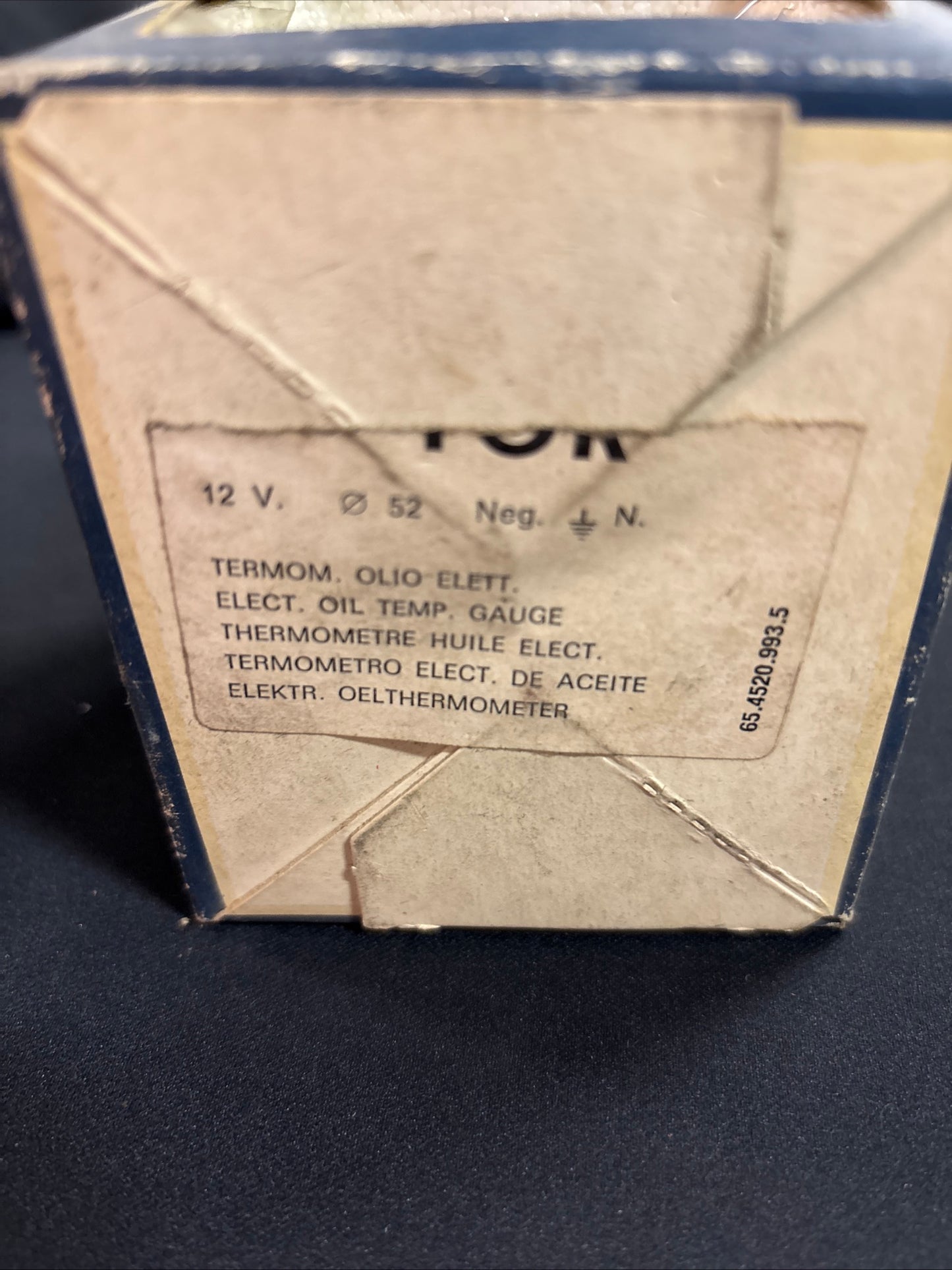 Strumento Manometro Olio Originale Veglia Borletti Nuovo